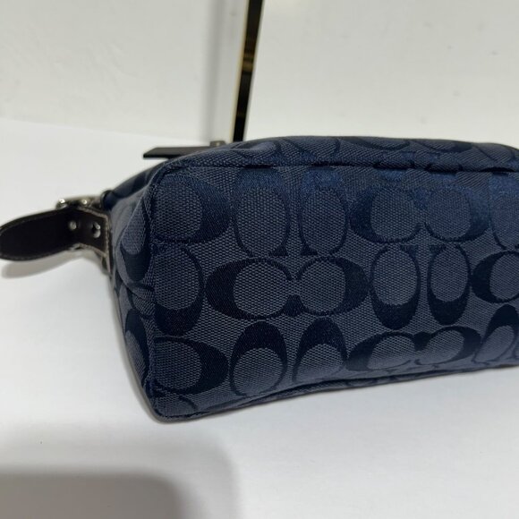 Coach Navy Womens Signature Shoulder Mini Bag - Picture 9 of 14